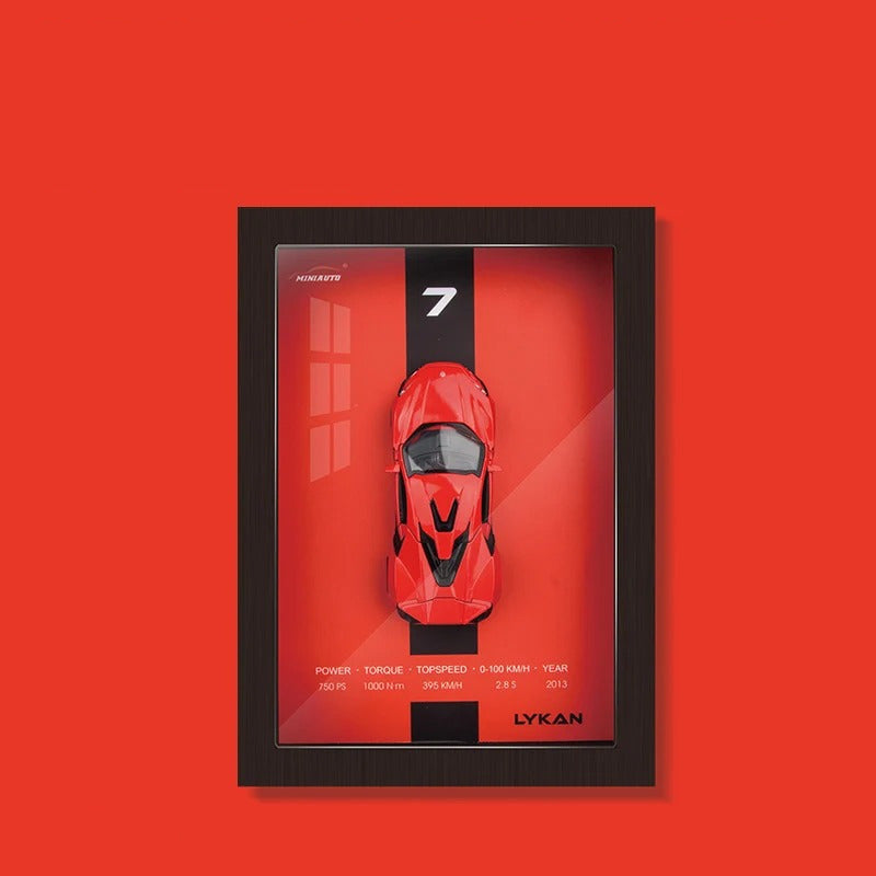 Framed Model Car Collection