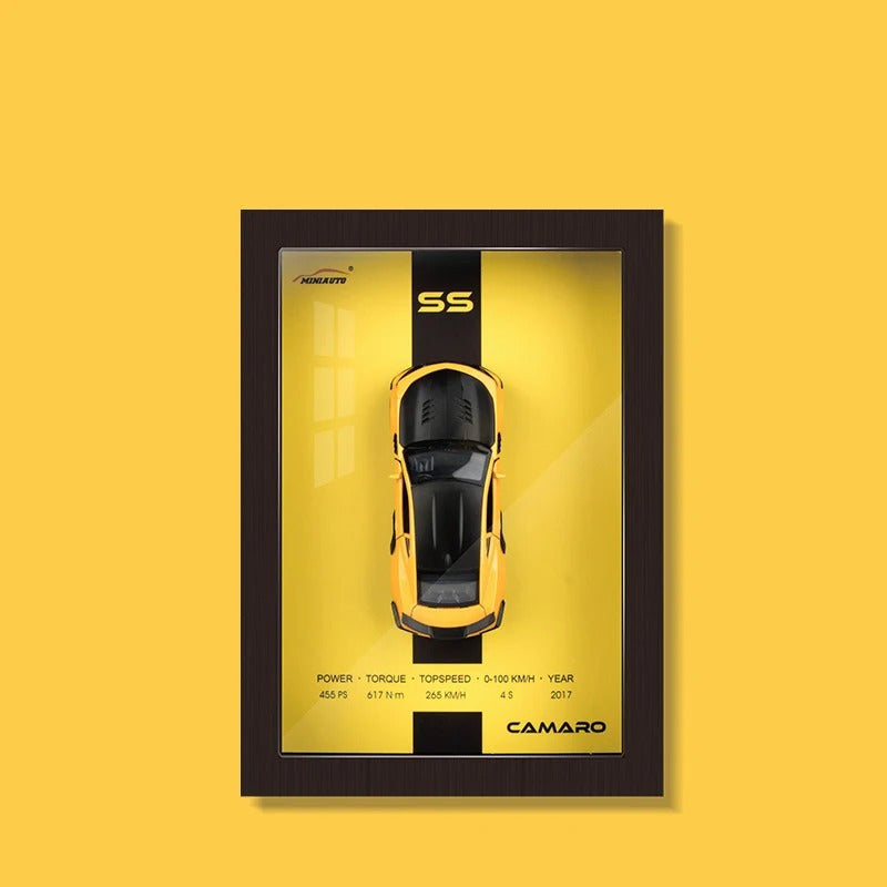 Framed Model Car Collection