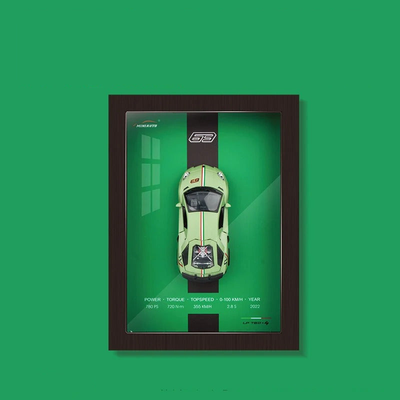 Framed Model Car Collection